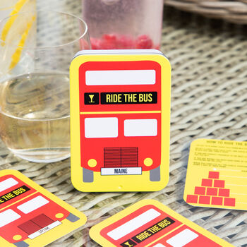 Personalised Ride The Bus Drinking Card Game, 3 of 11