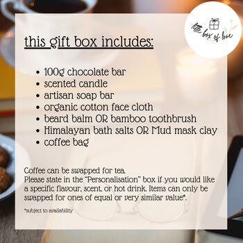 'A Little Box Of Love' Pamper Box Gift For Him, 5 of 9
