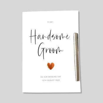 Personalised Groom Wedding Card, 2 of 4