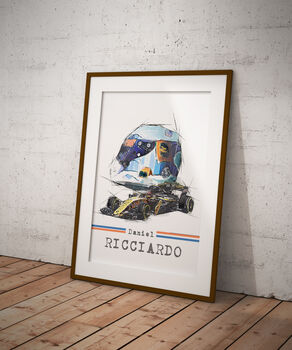 Daniel Ricciardo Formula One Poster, 2 of 4