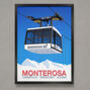 Monterosa Ski Area Poster, thumbnail 1 of 6