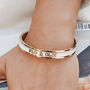 Kids Name Bangle In Gold Silver Or Rose Gold, thumbnail 6 of 12