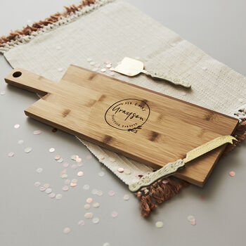 Personalised Wooden Wedding Chopping/Cheese Board, 3 of 6