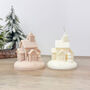 Snowy Christmas Village House Nativity Christmas Candle, thumbnail 5 of 11