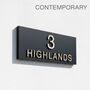 Personalised House Sign With Wood Effect Lettering, thumbnail 4 of 12