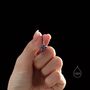 Sterling Silver Sapphire Blue Cz Flower Drop Dangle Earrings, thumbnail 5 of 11