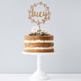 Personalised Floral Name Cake Topper, thumbnail 6 of 7