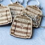 Personalised Wooden Rugby Shirt Keyring With Custom Name And Number, thumbnail 2 of 5