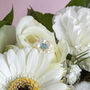 Set Of Three Something Blue Pearl Flower Bouquet Pins, thumbnail 3 of 5