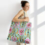 Mint Ikat Design Large Quilted Shoulder Bag, thumbnail 6 of 7