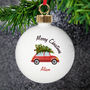 Driving Home For Christmas Bauble Red Car, thumbnail 2 of 6