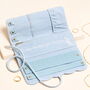 Personalised Blue Floral Embroidered Jewellery Roll, thumbnail 3 of 5