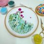 Flower Garden Embroidery Kit, thumbnail 7 of 12