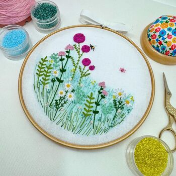 Flower Garden Embroidery Kit, 7 of 12