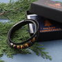 Christmas Personalised Tiger Eye Stone Leather Bracelet For Men, thumbnail 3 of 9