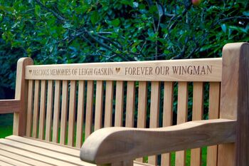 Engraved Memorial Bench, 6 of 12