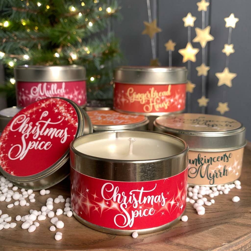 Christmas Scented Tin Candle By Nest