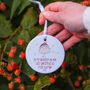 To My/Our Daughter On Her Last Christmas As A Miss Decoration, thumbnail 1 of 3