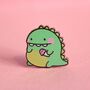 Dinosaur Enamel Pin | Cute Pin Badges, thumbnail 2 of 5