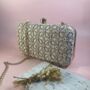 Light Pink Handcrafted Clutch Bag, thumbnail 3 of 5