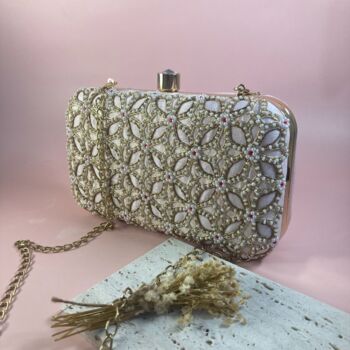 Light Pink Handcrafted Clutch Bag, 3 of 5