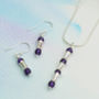 Amethyst Sterling Silver Jewellery Set, thumbnail 7 of 7