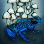 Frog And Mushrooms Giclée Art Print, thumbnail 5 of 5