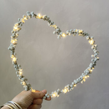 Pom Pom Fairy Light Love Heart, 9 of 12