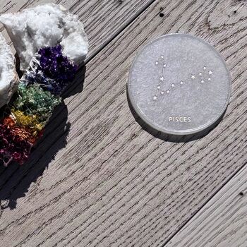 Handmade Resin Zodiac Coasters, 10 of 12