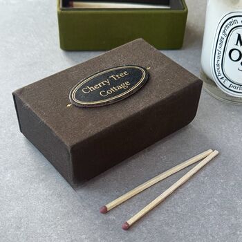 Personalised Refillable English Handmade Matchbox, 5 of 10