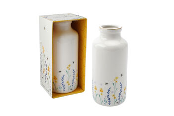 The Beekeeper Floral Ceramic Bottle Vase In Gift Box, 2 of 6