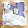 New Mum Gift Box Set With Personalised Baby Comforter, thumbnail 3 of 10
