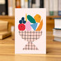 Colourful Fruit Bowl Greeting Card, thumbnail 2 of 3