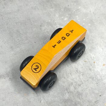 Personalised Modern Wooden Toy Car, 3 of 6