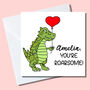 Personalised You're Roarsome Valentine's Card, thumbnail 2 of 2