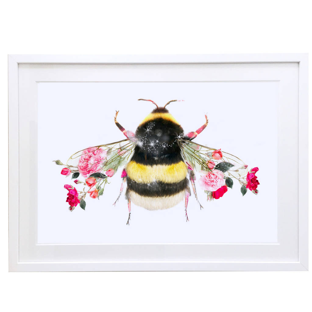 bumble bee print, Cute Bumble Photographic Print by EPOOCH | Redbubble ...