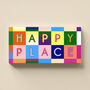 Happy Place Sign Personalised Print Gift, thumbnail 1 of 10