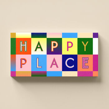 Happy Place Sign Personalised Print Gift, 2 of 10