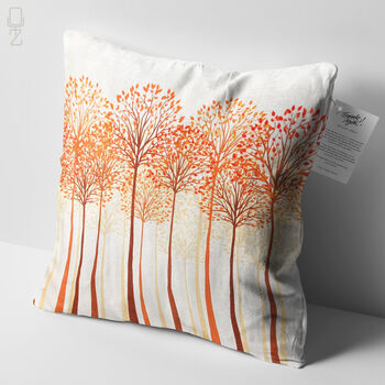 Orange Trees Design Soft Cushion Cover, 4 of 5