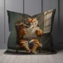 Tiger Tales Hand Made Poly Linen Cushions, thumbnail 5 of 7