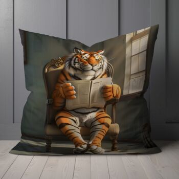 Tiger Tales Hand Made Poly Linen Cushions, 5 of 7