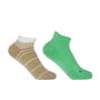 Retro Stripe And Organic Sport Women's Trainer Socks, thumbnail 1 of 6