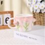 Pastel Pink Floral 3D Rose Ceramic Mug, thumbnail 1 of 2