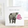 Sending Hogs And Kisses Pig Card, thumbnail 3 of 6