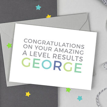 Personalised Fantastic Gcse Results Card, 3 of 6
