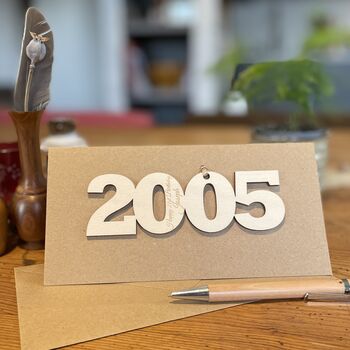 Personalised 21st Birthday 2005 Year Card, 7 of 7