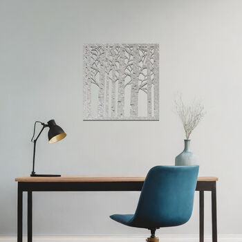 Contemporary Metal Tree Wall Hanging Art Sculpture For Home, 8 of 11