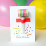 Personalised Happy Birthday Party Blower Card, thumbnail 1 of 4