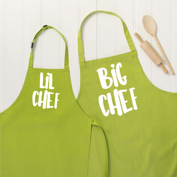 Big / Lil Chef Father And Son Apron Set, 3 of 8