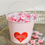 Love Yourself Bucket With Heart Sweets, thumbnail 1 of 3